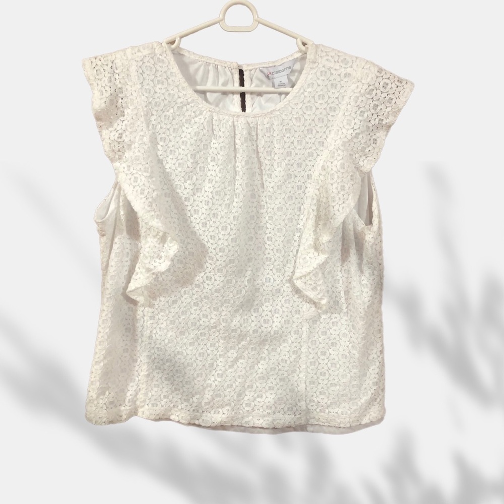🇺🇸 Liz Claiborne Ruffled Top